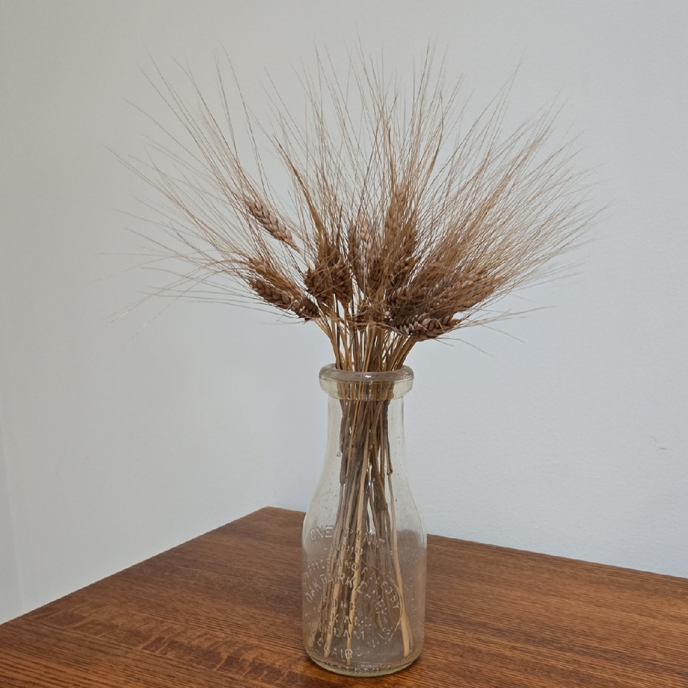 COPY - VINTAGE Glass Milk Bottle